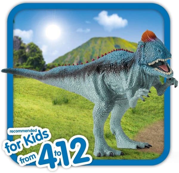 Cryolophosaurus-figur - SCHLEICH - Dinosaurier - Lila modell - För barn från 3 år och uppåt