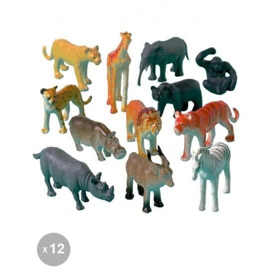 AMSCAN 12 Plast Savannah Animals - Födelsedagsfester