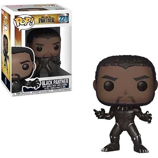 Figurine Funko Pop! - Marvel - Black Panther - 10 cm - Noir - Under officiell licens