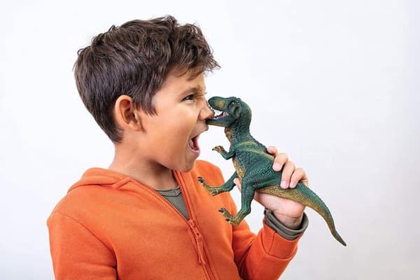 Grön Tyrannosaurus Rex-figur, med realistiska detaljer, för barn från 4 år och uppåt, SCHLEICH 14587 Dinosaurier