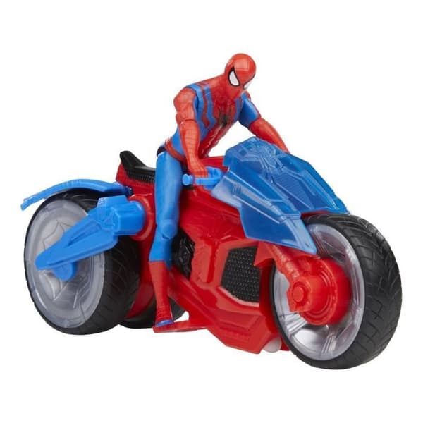 Spider-Man Arachno-web-lanserande motorcykelfigur med fordon och projektiler - HASBRO - från 4 år gammal