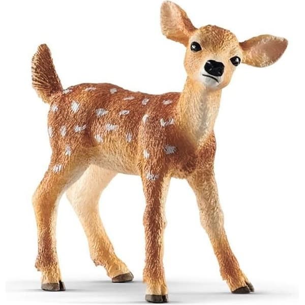 Virginia Fawn Figurine - SCHLEICH Wild Life 14820 - Beige - För barn från 3 år och uppåt