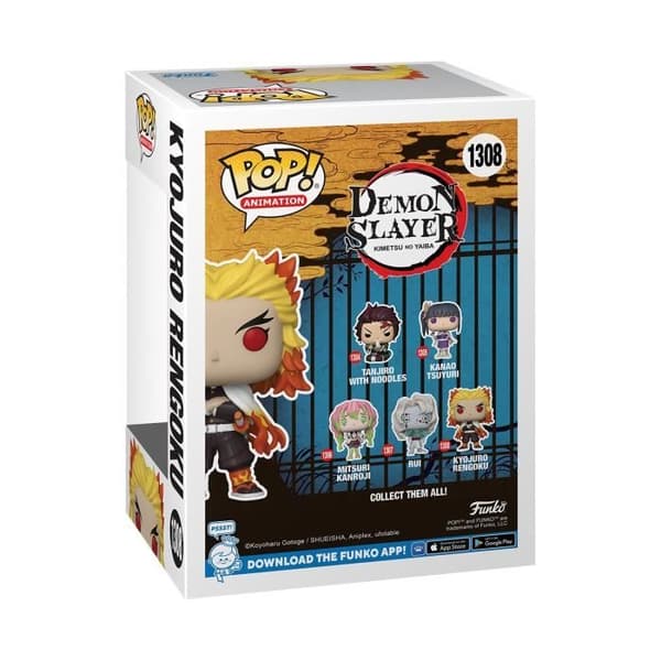 Figurine - Funko - Kyojuro Rengoku - Demon Slayer - Pop! Vinyl - Grå