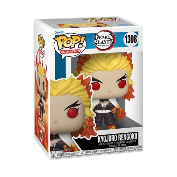 Figurine - Funko - Kyojuro Rengoku - Demon Slayer - Pop! Vinyl - Grå