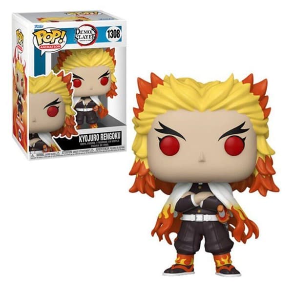 Figurine - Funko - Kyojuro Rengoku - Demon Slayer - Pop! Vinyl - Grå