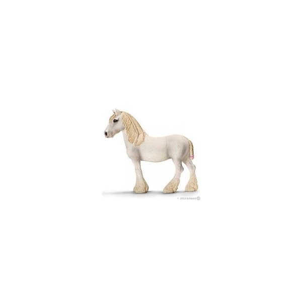 Schleich Figurine 13735 - Shire Farm Mare - White Gentle Giant