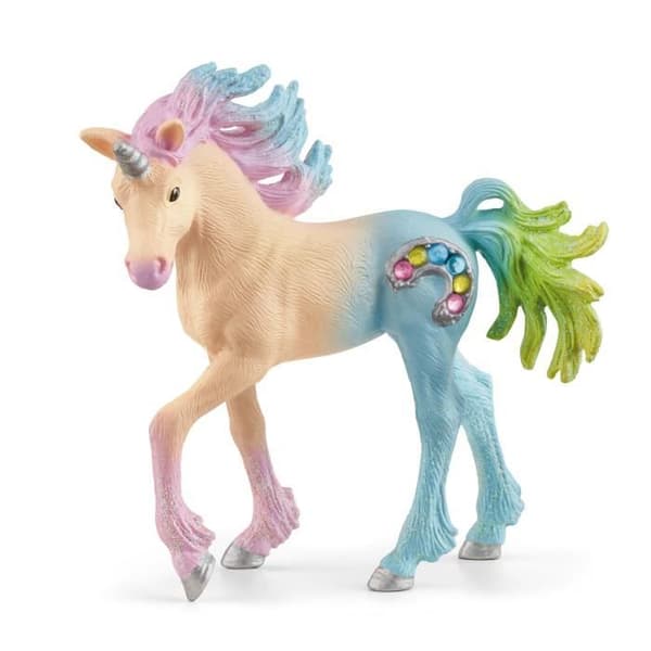 Statyett - SCHLEICH - Candy Unicorn, föl - Flerfärgad - Bayala