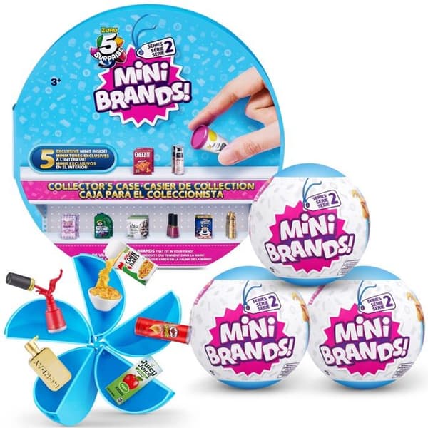 5 surprise - 77343 - Mini Brands Series 2 Starter Combo (insamlingsfodral och 3 kapslar) från ZURU