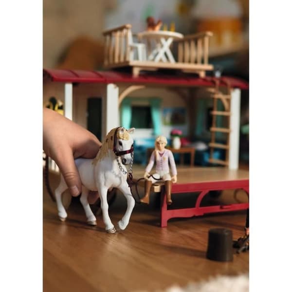 Husvagnshemliga möten, schleich box set med 1 schleich häst ingår, figurbox set för barn från 5 år - schleich