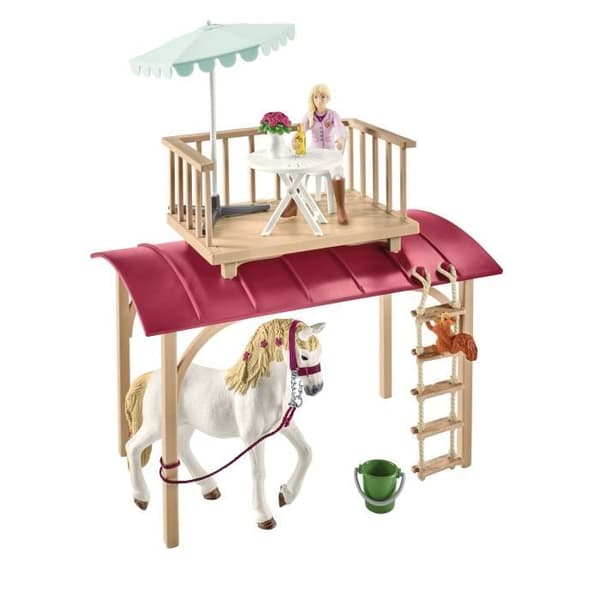 Husvagnshemliga möten, schleich box set med 1 schleich häst ingår, figurbox set för barn från 5 år - schleich