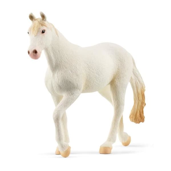 Statyett - SCHLEICH - Camarillo Mare - Vit päls - Vita hovar - Ljusrosa näsborrar