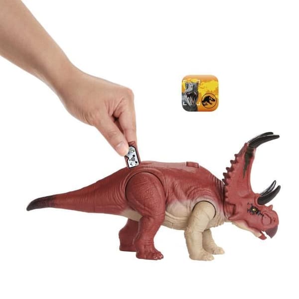 Jurassic World Figurine - Diabloceratops Sound - MATTEL - 26cm - Flerfärgad