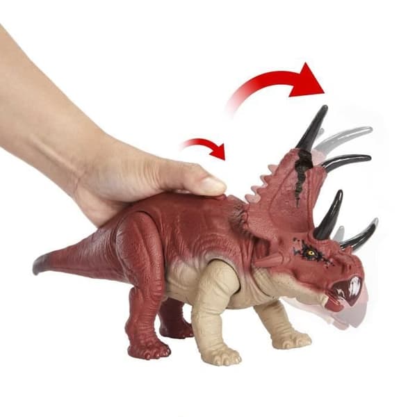 Jurassic World Figurine - Diabloceratops Sound - MATTEL - 26cm - Flerfärgad