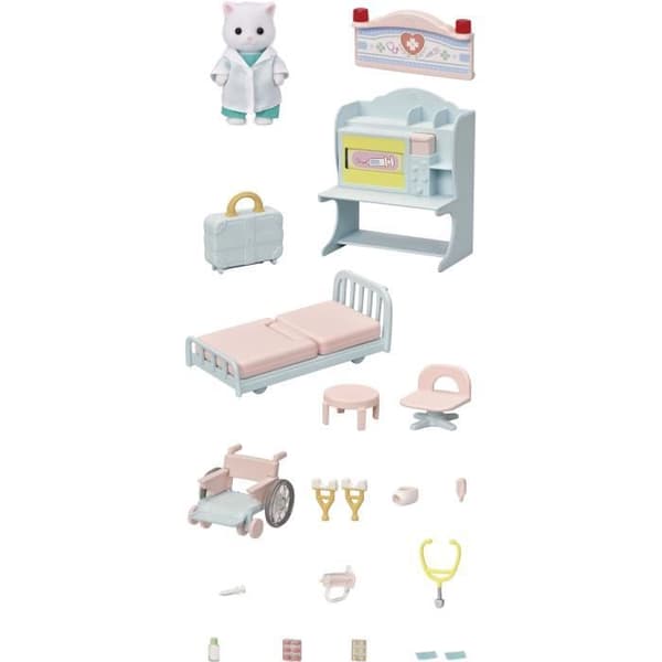Village Doctor Box Set - Sylvanian Families - Modell 5705 - Tillbehör ingår