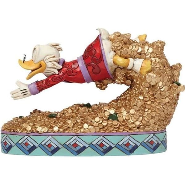Plunge Scrooge Figurine - Scrooge Treasure Dive - Disney Traditions