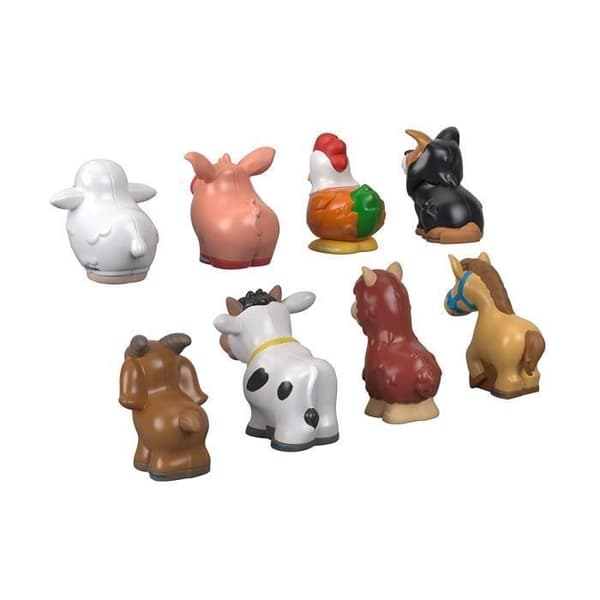 Fisher-Price Little People 9 husdjursfigurer, småbarnsleksak 12 månader och uppåt, - GFL21