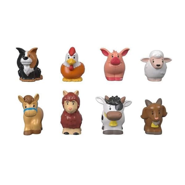 Fisher-Price Little People 9 husdjursfigurer, småbarnsleksak 12 månader och uppåt, - GFL21