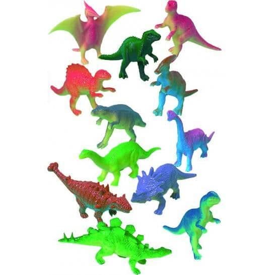 AMSCAN - 12 dinosaurier - Födelsedagsgästpresent - Blandat - 3 år