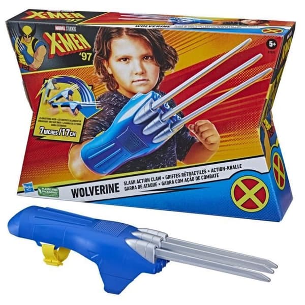 Wolverine infällbara klor, superhjältekostymleksak, leksak för flickor och pojkar, från 5 år och uppåt, Marvel Studios X-Men 97