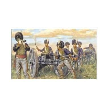 Modellfigurer Brittiskt artilleri, 1st Empire - ITALERI - 6041 - 16 figurer och 4 kanoner - Plast