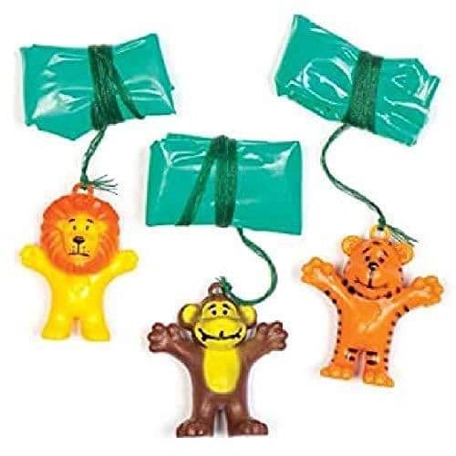 Baker Ross 8-pack mini djungelfallskärmar för barn, , Färg Asst - AV162