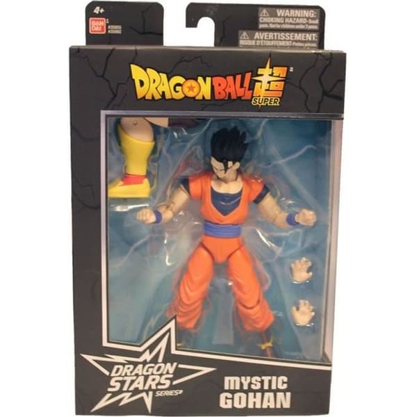 Dragon Ball Figur - BANDAI - Serie 6 Mystic Gohan SUPER SAIYEN KAIOH 17 cm + Grönkål Del. 5
