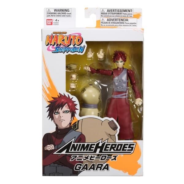 Anime Heroes Gaara figur - BANDAI Naruto Shippuden - 17 cm - 16 artikulationspunkter