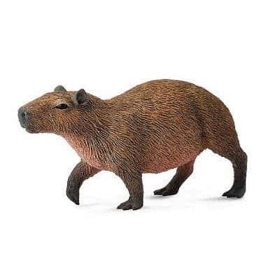 Capybara-figur - Handmålad - 7,5 x 2,5 x 3,7 cm - Barn från 3 år - Inomhus