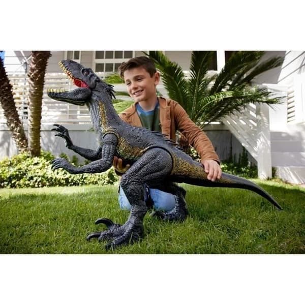 Super Colossal Indoraptor Figur - Mattel - HKY14 - Jurassic World Dinosaur för barn från 4 år och uppåt