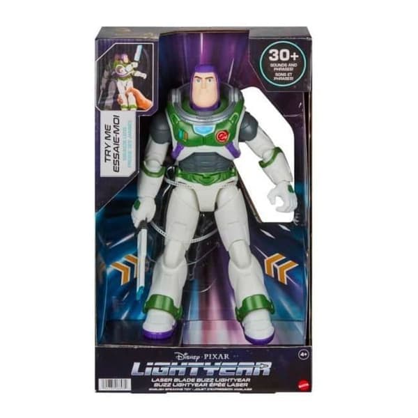 Mattel Lightyear Buzz Lightyear-figur med laserblad - 0194735082100