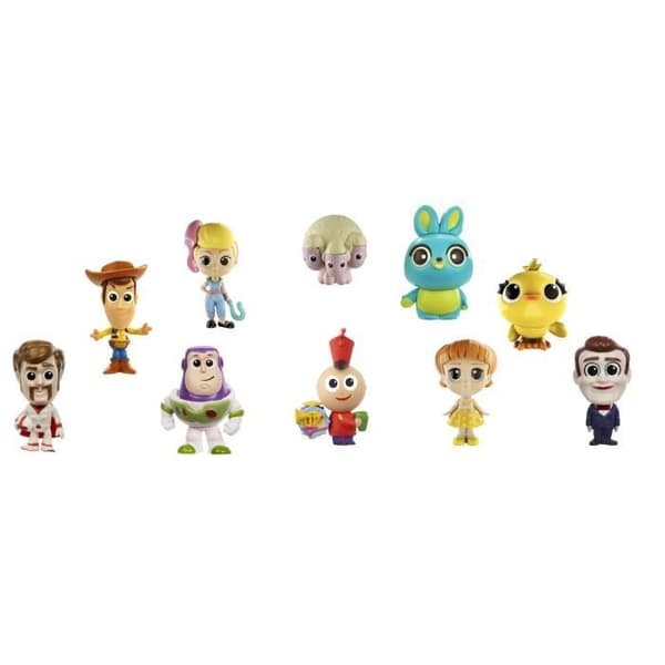 Paket med 10 Toy Story MATTEL minifigurer - 3,8 cm att samla in