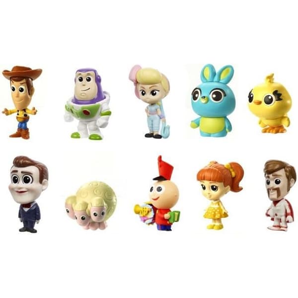 Paket med 10 Toy Story MATTEL minifigurer - 3,8 cm att samla in