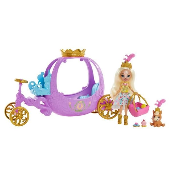 Enchantimals - Royal Carriage med Peola Pony - Golden Wheels - från 4 år och uppåt