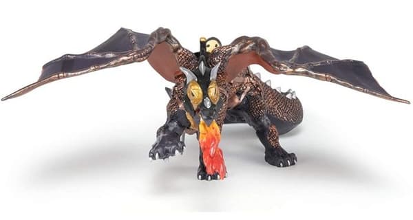 Dragon of Darkness Figurine - PAPO - DEN FANTASTISKA VÄRLDEN - Flerfärgad - Brun - För barn