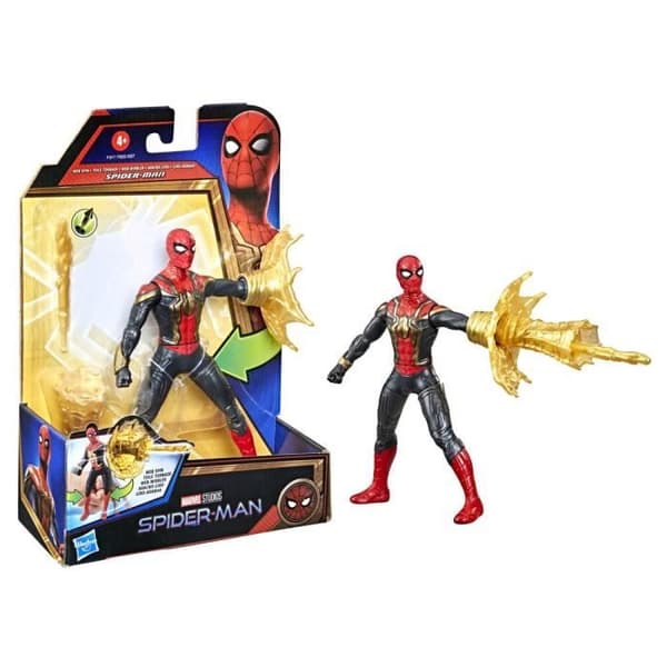 MARVEL SPIDER-MAN - Deluxe Spider-Man Tornado Web-figur inspirerad av filmen - specialattack - barn från 4 år