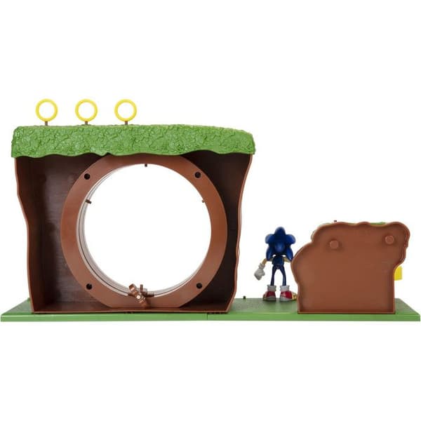 Byggset - SEGA - Sonic Grön kulle - 10 delar - Sonic figur 6 cm - Grön färg