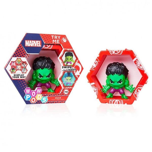 WOW figur! Marvel Pods - WOW STUFF - Hulk - Grön - 175g - 15x5,3x15cm - Från 3 år