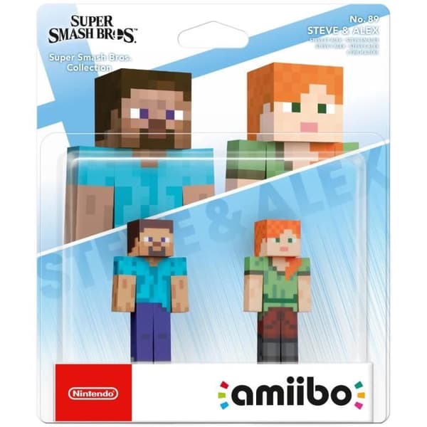 Amiibo Figure - Steve & Alex N°89 • Super Smash Bros. Collection