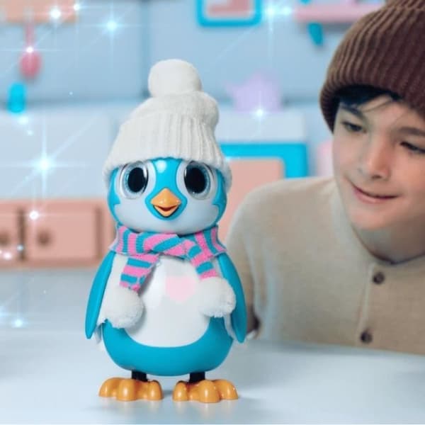 Blå interaktiv pingvin - SILVERLIT - RESCUE PENGUIN - 20 känslor - Unboxing-paket ingår