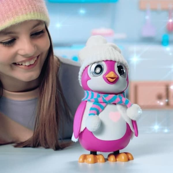 Rosa interaktiv pingvin - RESCUE PENGUIN - SILVERLIT - 20 känslor - unboxing pack ingår