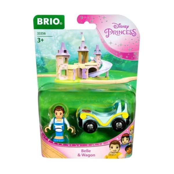 Belle &amp; Disney Princesses Ravensburger vagn - blå/gul/svart - 150x40x200 mm Blå, Gul