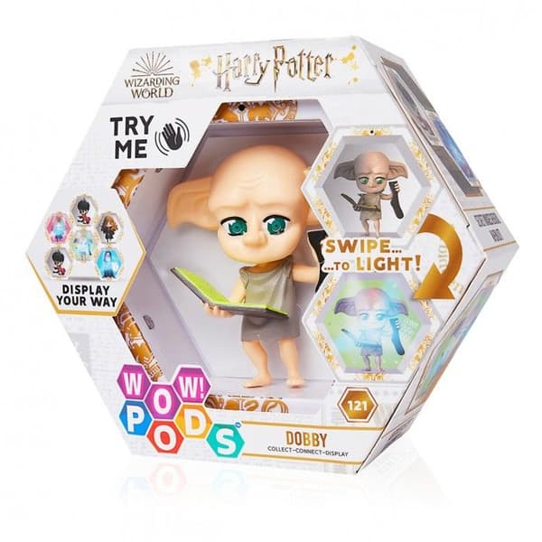 Figur - WOW! Pods - Harry Potter - Dobby - Anslutbar - Luminös - 15x5.3x15 cm