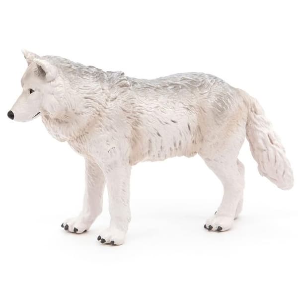 Polar Wolf Figurine - PAPO - LA VIE SAUVAGE - Vit - Inomhus - Barn - 3 år och uppåt
