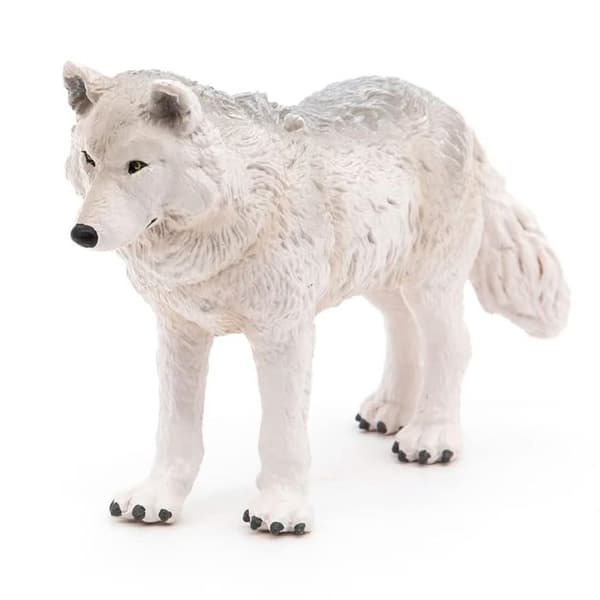 Polar Wolf Figurine - PAPO - LA VIE SAUVAGE - Vit - Inomhus - Barn - 3 år och uppåt