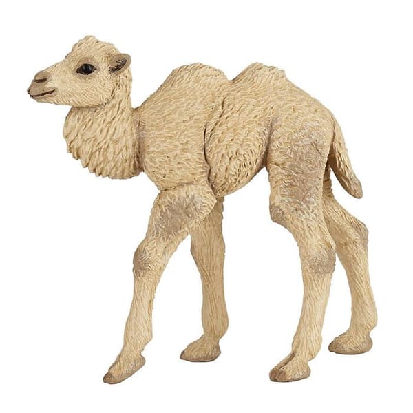 Figurin - PAPO - Baby kamel - Barn - Blandat - Beige och svart