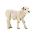 Miniatyrbild 2 av 2: Charolais kalvfigur - PAPO - Husdjur - Vit - Från 3 år