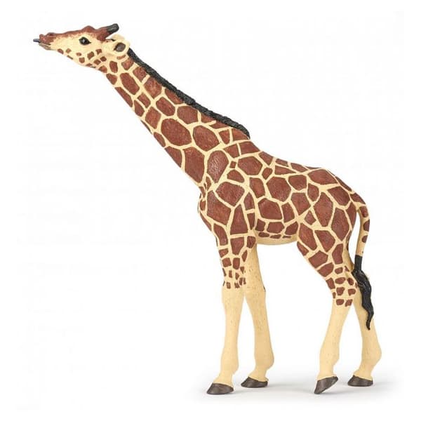 Papo - Girafffigur med upphöjt huvud