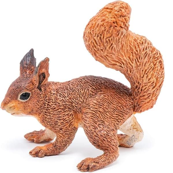 Figurin - PAPO - Ekorre - Brun - Inomhus - Barn - 3 år