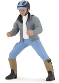 Miniatyrbild 6 av 6: Ung ryttarfigur - PAPO - HÄSTAR, FÖL OCH PONNYER - Grå - Interiör