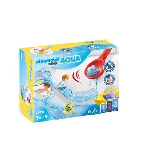 Playmobil - Vattenrutschbana med marina djur - 70637 - Byggspel för barn